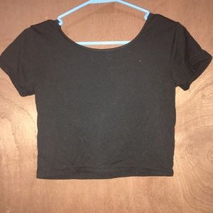 Black crop top